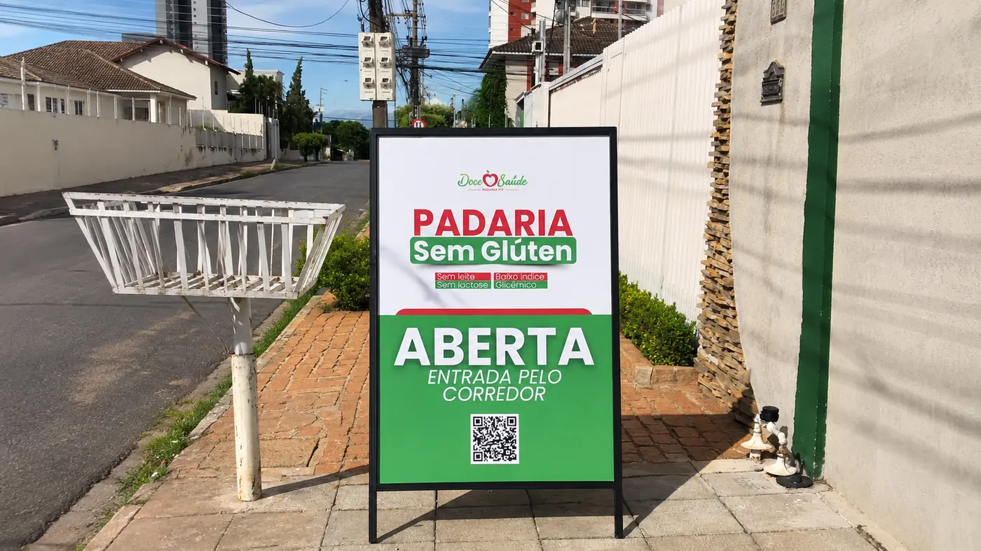 Placa cavalete