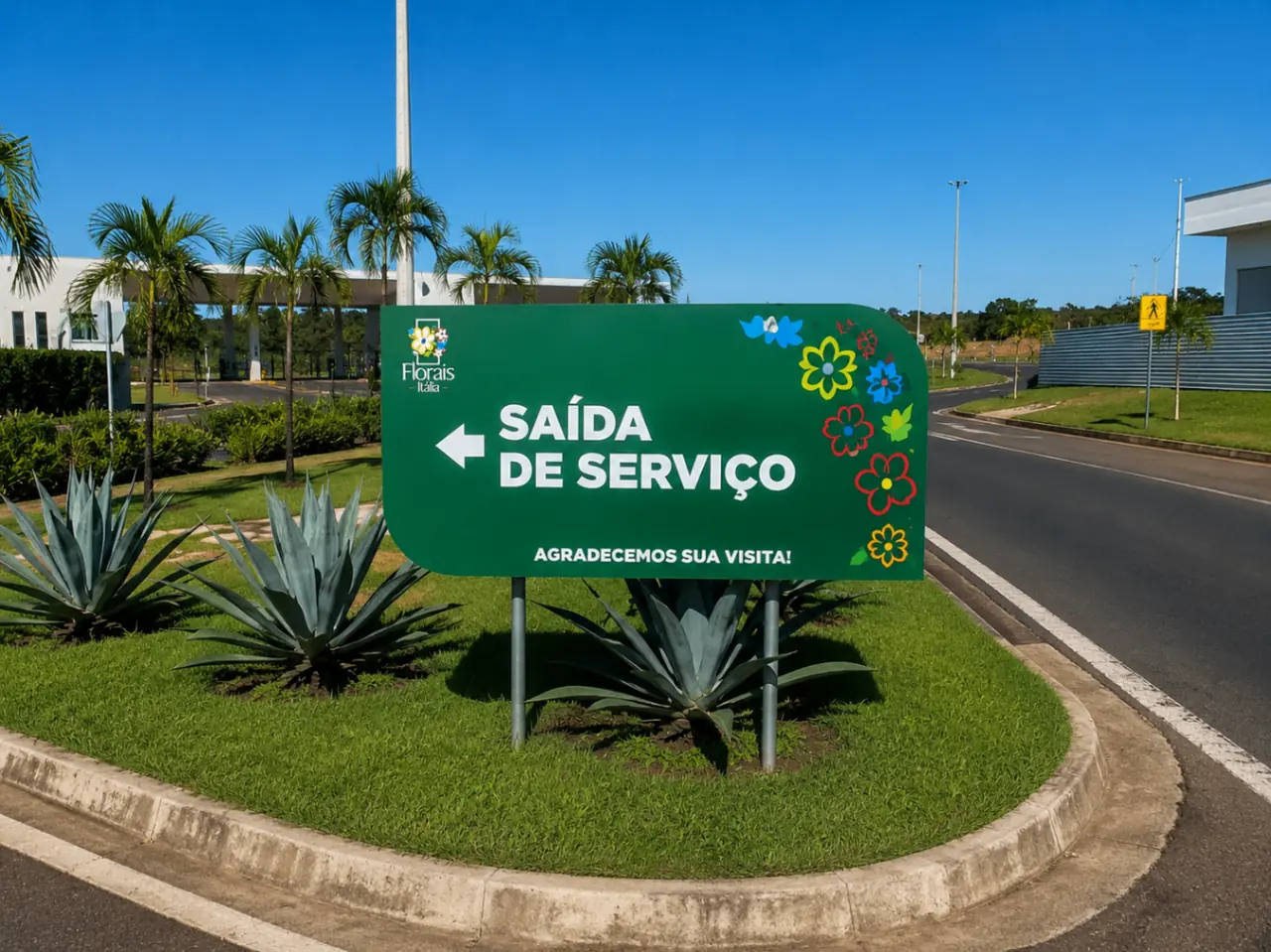 Conjunto de placas internas em acrílico